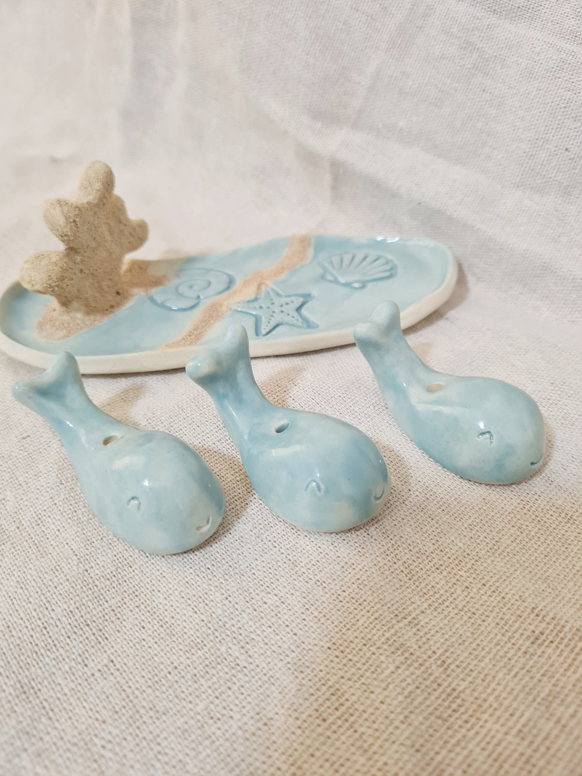 Whale incense holder