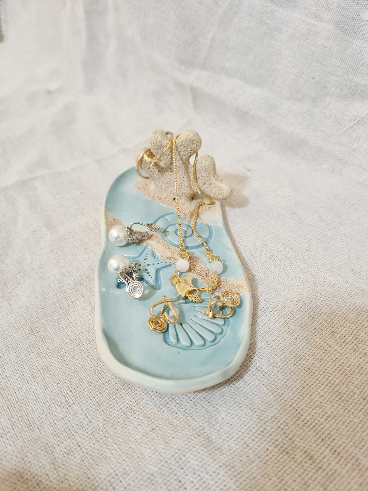 Coral Jewellery Dish